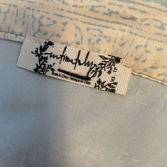 Free People 1 Thing Bandana Bodysuit Light Blue Combo NWOT - Picture 9 of 10